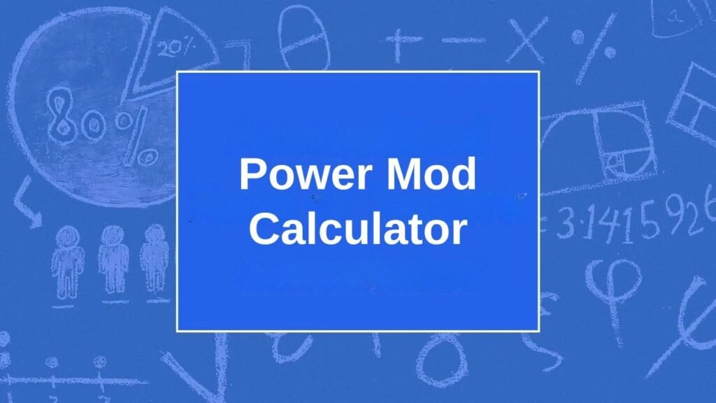Power Mod Calculator