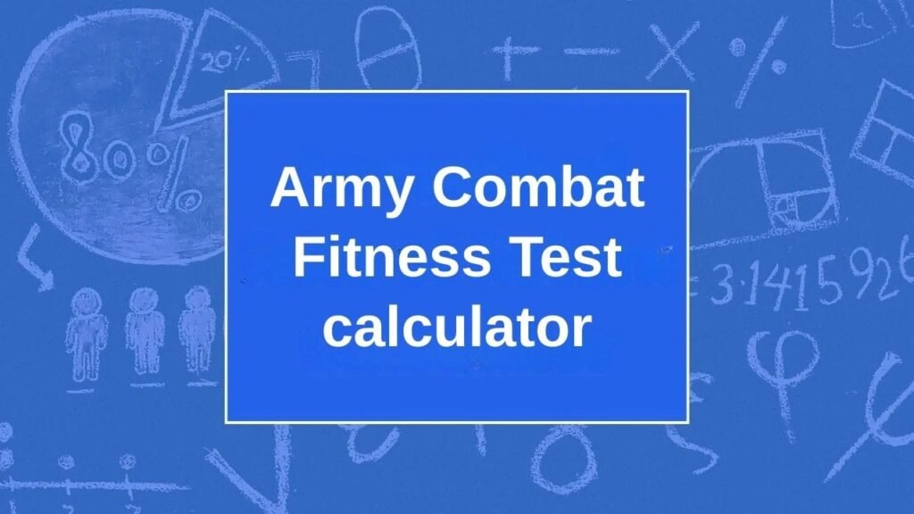 Army Combat Fitness Test calculator