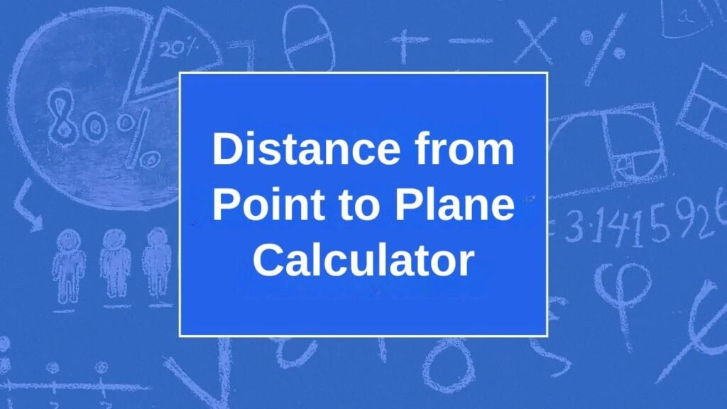 Distance from Point to Plane Calculator