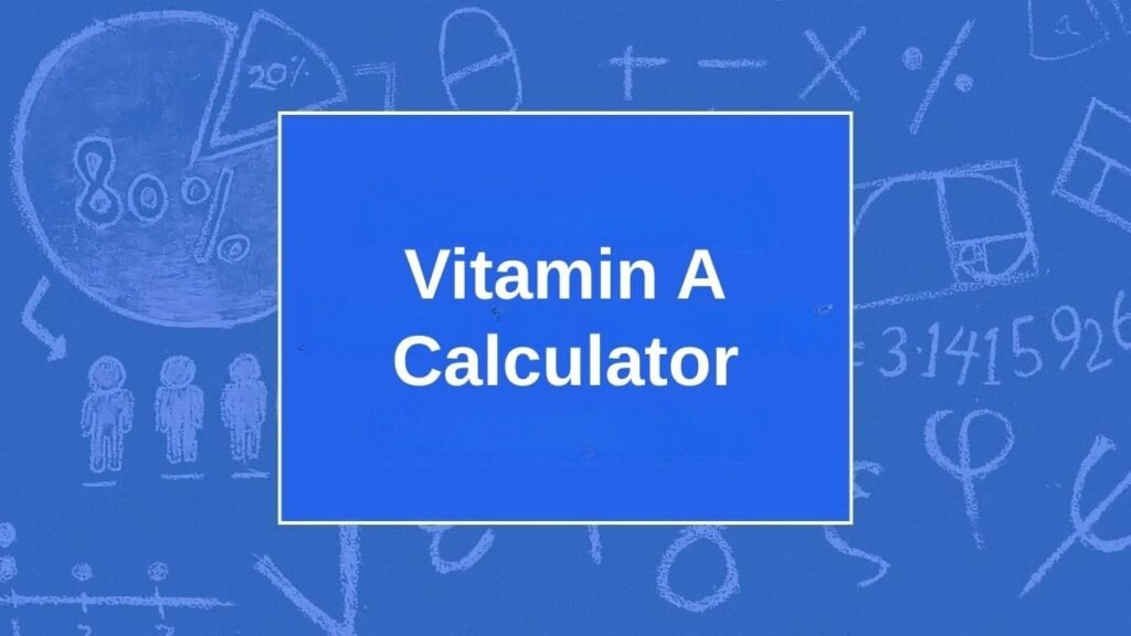 Act as a Senior Frontend Engineer to build a comprehensive 'Vitamin A Calculator'. **UI Structure & Heading** - The top of the component must display an tag with the text "Vitamin A Calculator". - The interface must be mobile-responsive, clean, and modern. **Purpose-Specific Input Fields** To achieve parity with and surpass competitors (OmniCalculator, NutritionCalculators), you must implement the following logic-driven inputs: 1. **User Profile Section**: - **Age**: Input type number (Default: 30). - **Gender**: Toggle buttons (Male/Female). - **Physiological Status**: Dropdown (Options: Standard, Pregnant, Lactating) - *Crucial for determining the correct RDA (Recommended Dietary Allowance).* 2. **Intake Sources (The Core Calculation)**: *Note: Vitamin A calculation is complex because 1 IU of Retinol != 1 IU of Beta-carotene in terms of biological activity (RAE). You must allow users to input different sources.* - **Preformed Vitamin A (Retinol)**: Input type number. Include a unit selector next to it (Dropdown: 'mcg' or 'IU'). Default: 0. - **Beta-Carotene (Supplements)**: Input type number. Unit selector (Dropdown: 'mcg' or 'IU'). Default: 0. - **Beta-Carotene (Food Sources)**: Input type number. Unit selector (Dropdown: 'mcg' or 'IU'). Default: 0. - **Other Provitamin A Carotenoids** (Alpha-carotene/Beta-cryptoxanthin): Input type number. Unit selector (Dropdown: 'mcg' or 'IU'). Default: 0. **Advanced Options Section (Collapsible)** - Create a collapsible section labeled "Advanced Settings". - Inside, include: - **Custom Daily Target**: Input number (mcg RAE). Allows users to override standard RDA. - **Show Conversion Formulas**: A toggle switch that, when active, displays the math used (e.g., "1 IU Retinol = 0.3 mcg RAE"). **Strict Color Scheme** - **Primary Buttons** (Calculate, Active Toggles): Background #3b82f6, Text White. - **Secondary/Inactive Elements**: Background #bfdbfe, Text Dark Blue/Black. **Outputs** - **Total Vitamin A Activity**: Displayed in **mcg RAE** (Retinol Activity Equivalents). - **International Units Equivalent**: Estimated Total IU. - **% of Daily Value**: Based on the User Profile inputs. - **Status Indicator**: A visual bar chart showing where the user falls: Deficient (3000 mcg RAE for adults). **Pre-set Examples** - Button 1: "Sweet Potato Lunch" (Sets Beta-Carotene Food to high, Retinol to low). - Button 2: "Prenatal Supplement" (Sets Pregnant status, Moderate Retinol, Moderate Beta-Carotene Supplement). **Logic Requirements** - Implement RAE conversions strictly: - 1 IU Retinol = 0.3 mcg RAE. - 1 IU Beta-carotene (supplement) = 0.15 mcg RAE. - 1 IU Beta-carotene (food) = 0.05 mcg RAE. - 1 mcg RAE = 1 mcg Retinol = 2 mcg Beta-carotene (supp) = 12 mcg Beta-carotene (food).