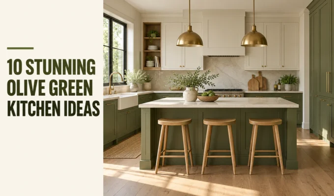 olive green kitchen